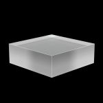 Acrylic Block 6" x 6" x 2" thick Frosted