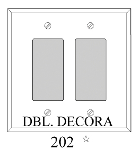 P202_C: Paintable Double Decora