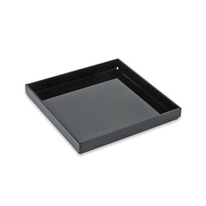 8" x 8" x 1" Black Acrylic Tray