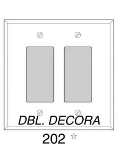 P202_BKM:  Black Mirrored Double Decora