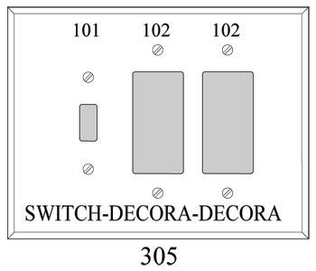P305: Triple - Toggle/2 Decora Combo