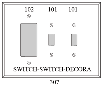 P307: Triple - 2 Toggle/Decora Combo