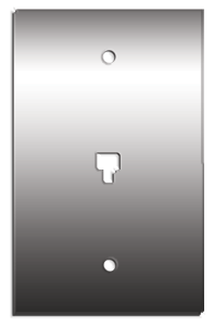 JACK117: Mounted Modular Jack Plate