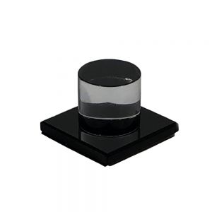 MKE_BKM:  Finger Knob Black Acrylic Mirror Self St