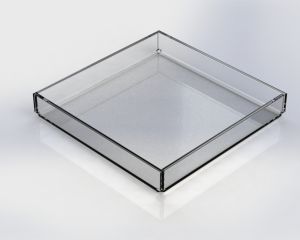 4" x 4" x 1" Clear Acrylic Tray