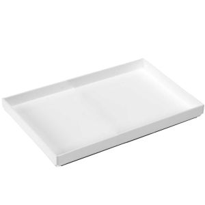 8" x 12" x 1" White Acrylic Trays